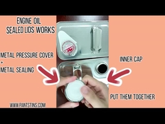 Leere Blechdosen des Motoröls 4liter 1gallon