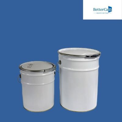 kaufen Schweißender beschichtender weißer Farbeimer, Blecheimer 5 mit Eisen-Sicherungsring online manufacture