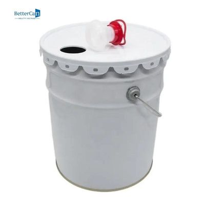 kaufen Rundes Verzierungsweiß der farben-Dosen-20L malt den 5 Gallonen-Eimer online manufacture
