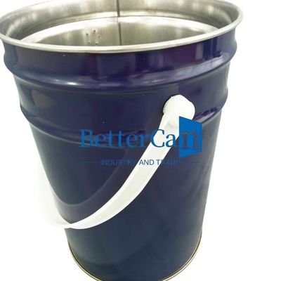 kaufen Ein Eimer mit 5 Gallonen weißem Blechbehälter, ein 5 Literer Blechbehälter mit Schließring und einer Gummigaskette. online manufacture