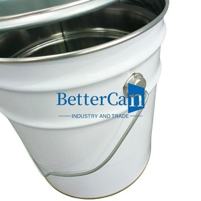 kaufen Farbeimer-Antirost-dauerhafter Blecheimer des Metall10l 5 Gallone mit Schaum-Streifen online manufacture