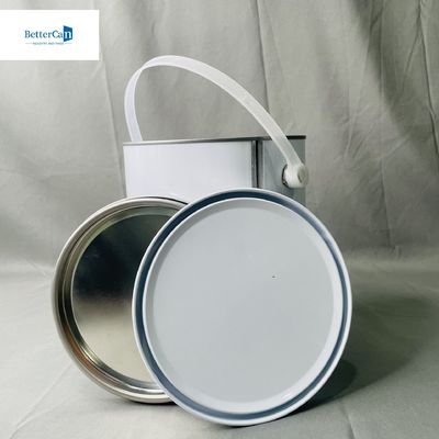 kaufen 1 Liter weiße Farbe Blechdosen Rundbehälter 4 Liter Packung Metalldosen online manufacture