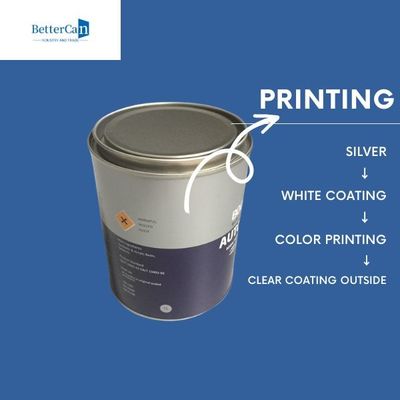 Runde Metallselbstdose kundenspezifisches 1L asphaltieren Tin Bucket Drum For Packaging-Speicher