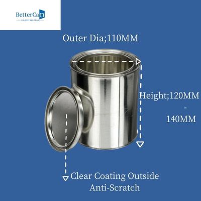 Runde Metallselbstdose kundenspezifisches 1L asphaltieren Tin Bucket Drum For Packaging-Speicher