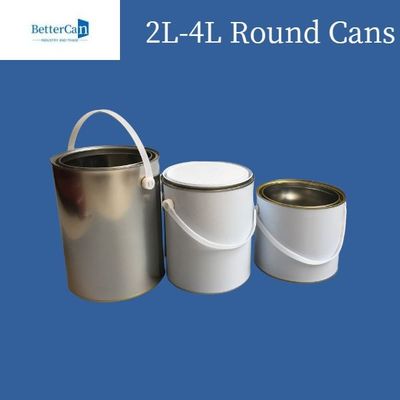 3 Liter/5 Liter malen Tin Cans Round Metal Tin-Dose für chemische beschichtende Lagerung