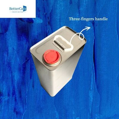 Auto 4L malen Tin Leak Proof Rectangular With 42mm, die Plastik Deckel hochzieht