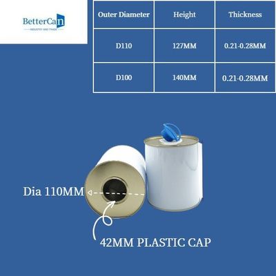 Motoröl Tin Can Round Shape With des Metall4l fertigte Griff besonders an