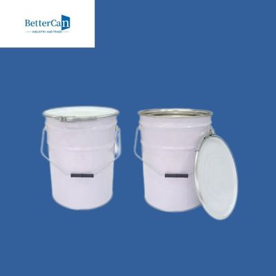 Weißer 5 Gallonen-Stahleimer, altes Farben-Zinn für das Verpacken von Marine Coating aufbereitend