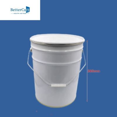 Antiweißer Eimer des rost-Metallfarbeimer-15L 20L mit Deckel