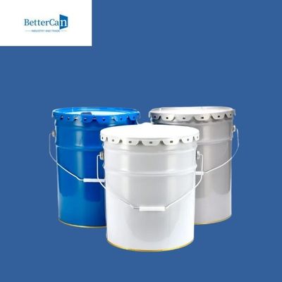 Weißer 5 Gallonen-Stahleimer, altes Farben-Zinn für das Verpacken von Marine Coating aufbereitend