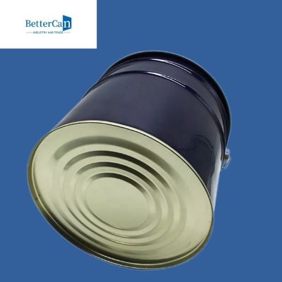 Blauer 5 Gallonen-Metallfarbeimer, rundes Metall Pail With Handle