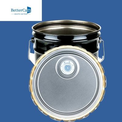 Leichter Metallfarben-Eimer 5 Gallonen-Edelstahl-Eimer mit Deckel