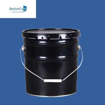 Chemisches Öl 5 Gallonen-Blecheimer, 20 Liter-Schwarz-Eimer mit Griff