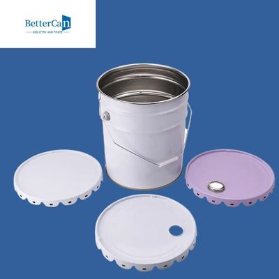 Wiederversiegelbares Metall malen Pail Bucket Metal Five Gallon-Eimer mit Griff-Deckel