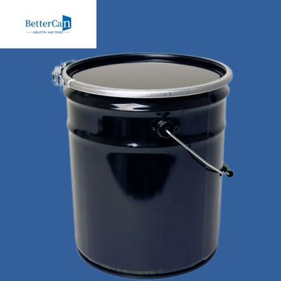 Chemisches Öl 5 Gallonen-Blecheimer, 20 Liter-Schwarz-Eimer mit Griff