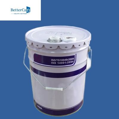 Antiweißer Eimer des rost-Metallfarbeimer-15L 20L mit Deckel