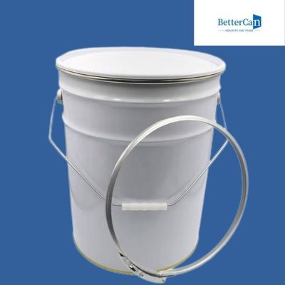 Zinnblech 5 Gallonen-Farben-Eimer, Blecheimer 20L mit Deckel