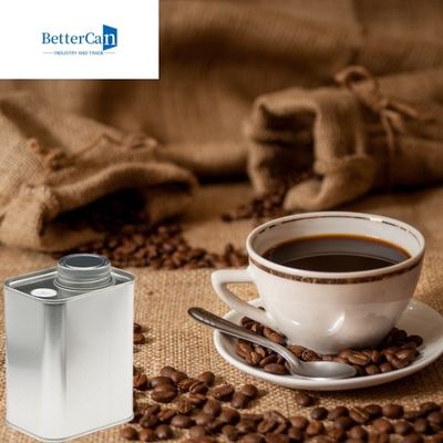 Kaffee Bean Tin Rust Resistant Square Tea Tin Cans des Metall9oz