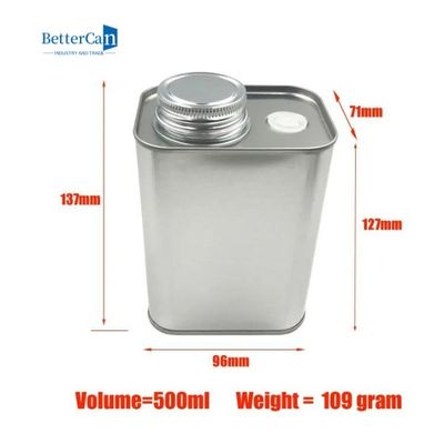 Tee-Kanister des Metall200g leeren 8 Unze Tin Containers 116x60x100mm mit Ventil