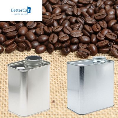 Tee-Kanister des Metall200g leeren 8 Unze Tin Containers 116x60x100mm mit Ventil