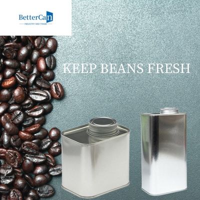 0,5 Pfund Metallquadrat Tin With Valve 1 Pfund-Kaffee-Bean Tins 500G