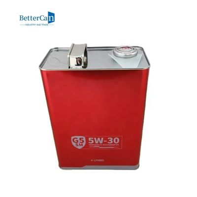 Rechteckiges Motoröl-Zinn 1 Gallonen-Motorenöl Tin With Pressure Cap