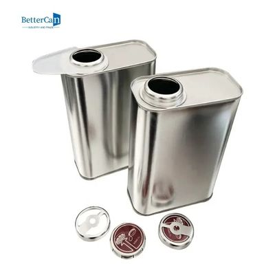 einfache 500ml Motoröl-Tin Custom Tin Containers With-Trichter-Überwurfmutter