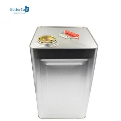 Leeres silbernes der Farben-Dosen-18L 20L Messgerät Quadrat-der Blecheimer-0.28mm-0.35mm