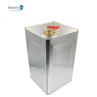 Klebender 20 Liter-Farben-Tin Can Square With Oil-Düsen-Abdeckungs-Deckel