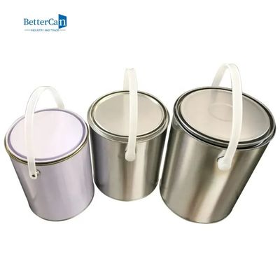Runde leere 1 Gallonen-Farben-Dosen, 1 Quart-unlinierte Farbe Tin Pails