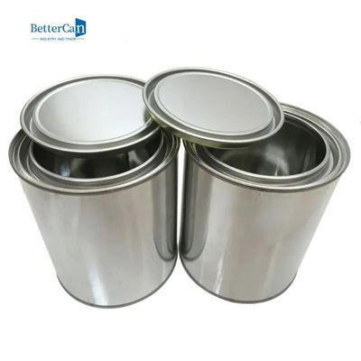 Runde leere 1 Gallonen-Farben-Dosen, 1 Quart-unlinierte Farbe Tin Pails