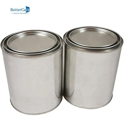 Farben-Dosen 2 halben Liters leere Metallmit Deckeln, Quart-Größe Tin Paint Buckets