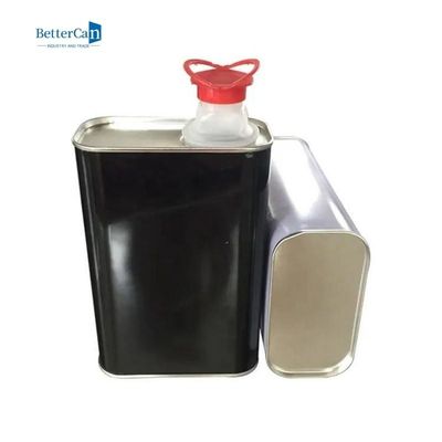 Auto 1L malen Tin Plate Cans Square Auto, das Farbe mit Pressungs-Deckeln kann