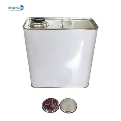 Quadrat-leere Farbe Tin For Thinner Chemical Druck-Kappen-Quadrat-Tin Cans 2L