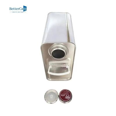 Quadrat-leere Farbe Tin For Thinner Chemical Druck-Kappen-Quadrat-Tin Cans 2L