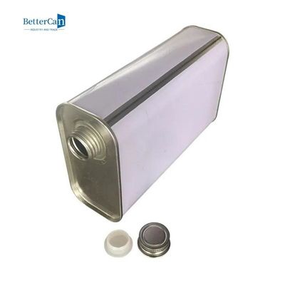 Kundenspezifische leere Quart-Farbe macht rechteckige Tin Can With Screw Cap ISO 9001 ein