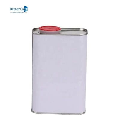 Quadrat das 1 Quart-Metall Tin Canisters, leeren 1 Gallonen-die leeren Farben-Dosen mit Plastikdeckel