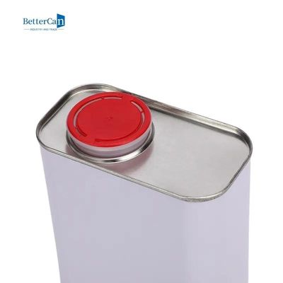 Auto 1L malen Tin Plate Cans Square Auto, das Farbe mit Pressungs-Deckeln kann