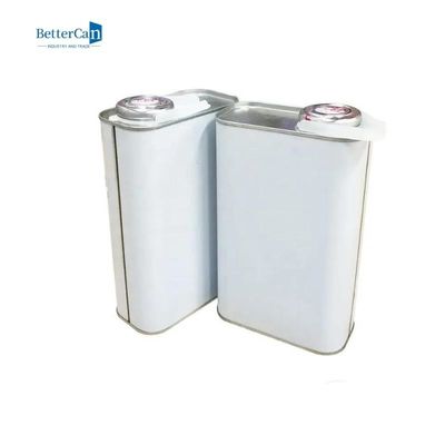 Quadrat das 1 Quart-Metall Tin Canisters, leeren 1 Gallonen-die leeren Farben-Dosen mit Plastikdeckel