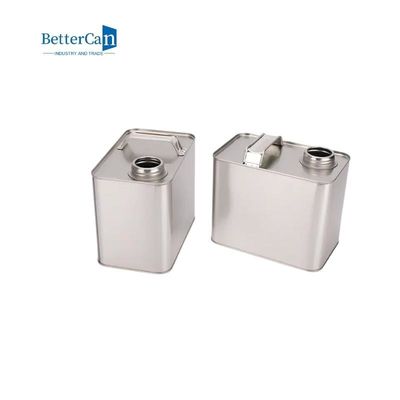 Leere 4L malen Tin Cans Square Oil Tin-Behälter mit Deckel