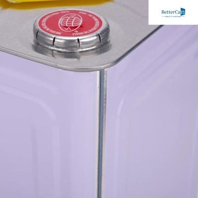 Leerer Quadrat-Farbeimer Tin Metal Buckets 20L mit Metalldeckel