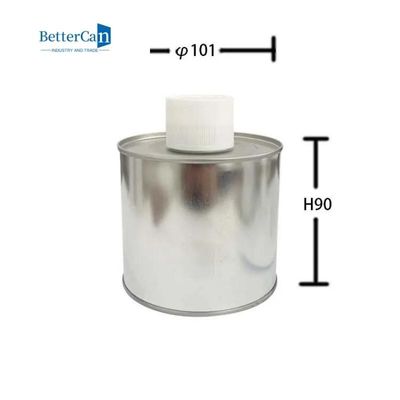 Des luftdichten Verschlusses industrielles Metall Tin Can With Plastic Lid des Farben-Zinn-100G