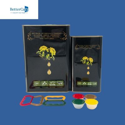 Rechteckige 1 Gallonen-Palmöl-Dose quadratisches Metall-Olive Oil Tin Can Customizeds