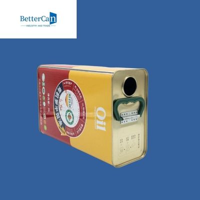 Rechteckige 1 Gallonen-Palmöl-Dose quadratisches Metall-Olive Oil Tin Can Customizeds