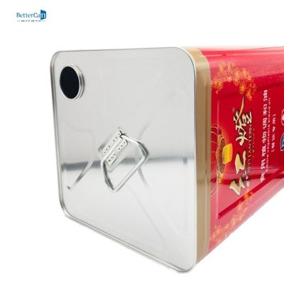 Speiseöl 18L Olive Oil Tin Can Square kann mit strömenden Tüllen