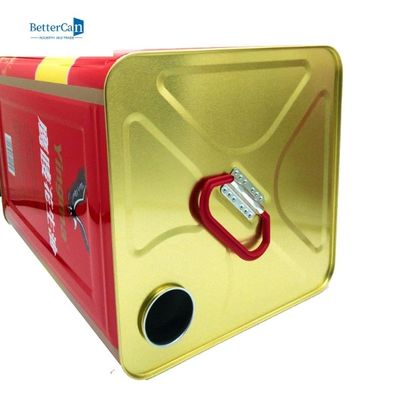 Speiseöl 18L Olive Oil Tin Can Square kann mit strömenden Tüllen