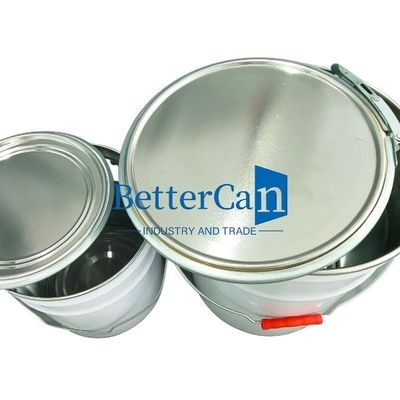 Farbeimer-Antirost-dauerhafter Blecheimer des Metall10l 5 Gallone mit Schaum-Streifen