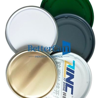 0.35mm 0.43mm Tin Accessories Tinplate Metal Lock Ring Metal Lug Lid With Gummi