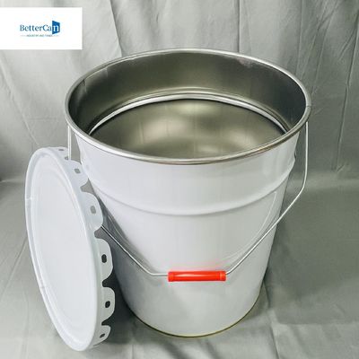 10 Liter Industrieleere Behälter mit Schließring 0,35 mm Dicke 5 Liter leere Eimer