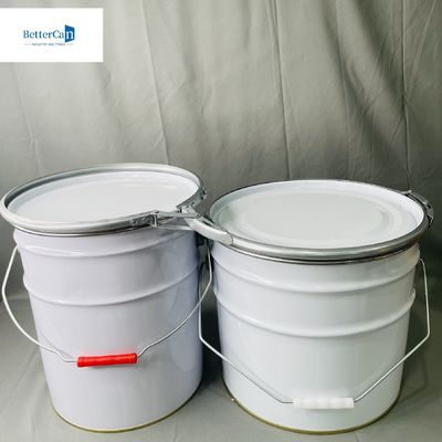 10 Liter Metall Eimer Eimer mit Deckel 2,2 Gallonen Flüssig Verpackung Leere beschichtete Dose